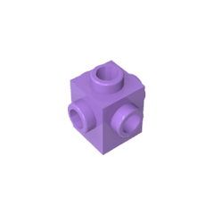Brick Special 1 x 1 Studs on 4 Sides #4733 Brick Special 1 x 1 Studs on 4 Sides #4733 - 62-Medium Lavender Lego Block Sets Alternative