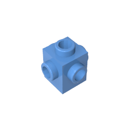 Brick Special 1 x 1 Studs on 4 Sides #4733 Brick Special 1 x 1 Studs on 4 Sides #4733 - 52-Medium Blue Lego Block Sets Alternative