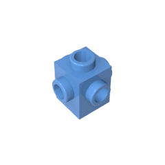 Brick Special 1 x 1 Studs on 4 Sides #4733 Brick Special 1 x 1 Studs on 4 Sides #4733 - 52-Medium Blue Lego Block Sets Alternative