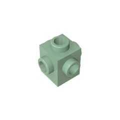 Brick Special 1 x 1 Studs on 4 Sides #4733 Brick Special 1 x 1 Studs on 4 Sides #4733 - 48-Sand Green Lego Block Sets Alternative
