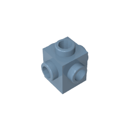 Brick Special 1 x 1 Studs on 4 Sides #4733 Brick Special 1 x 1 Studs on 4 Sides #4733 - 54-Sand Blue Lego Block Sets Alternative
