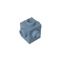 Brick Special 1 x 1 Studs on 4 Sides #4733 Brick Special 1 x 1 Studs on 4 Sides #4733 - 54-Sand Blue Lego Block Sets Alternative