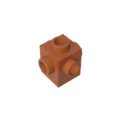 Brick Special 1 x 1 Studs on 4 Sides #4733 Brick Special 1 x 1 Studs on 4 Sides #4733 - 83-Dark Orange Lego Block Sets Alternative