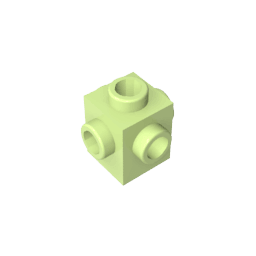 Brick Special 1 x 1 Studs on 4 Sides #4733 Brick Special 1 x 1 Studs on 4 Sides #4733 - 44-Yellowish Green Lego Block Sets Alternative