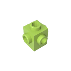 Brick Special 1 x 1 Studs on 4 Sides #4733 Brick Special 1 x 1 Studs on 4 Sides #4733 - 42-Lime Lego Block Sets Alternative