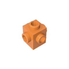 Brick Special 1 x 1 Studs on 4 Sides #4733 Brick Special 1 x 1 Studs on 4 Sides #4733 - 21-Orange Lego Block Sets Alternative