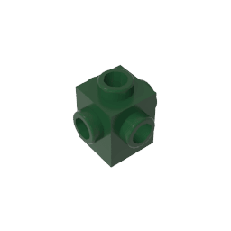 Brick Special 1 x 1 Studs on 4 Sides #4733 Brick Special 1 x 1 Studs on 4 Sides #4733 - 47-Dark Green Lego Block Sets Alternative