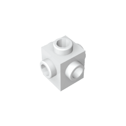 Brick Special 1 x 1 Studs on 4 Sides #4733 Brick Special 1 x 1 Studs on 4 Sides #4733 - 91-White Lego Block Sets Alternative
