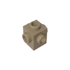 Brick Special 1 x 1 Studs on 4 Sides #4733 Brick Special 1 x 1 Studs on 4 Sides #4733 - 34-Dark Tan Lego Block Sets Alternative