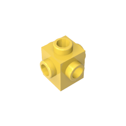 Brick Special 1 x 1 Studs on 4 Sides #4733 Brick Special 1 x 1 Studs on 4 Sides #4733 - 30-Yellow Lego Block Sets Alternative