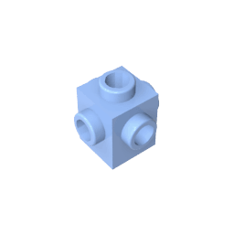 Brick Special 1 x 1 Studs on 4 Sides #4733 Brick Special 1 x 1 Studs on 4 Sides #4733 - 53-Bright Light Blue Lego Block Sets Alternative