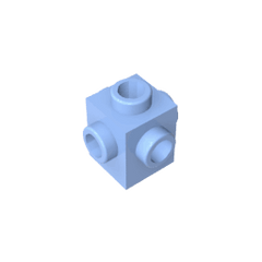Brick Special 1 x 1 Studs on 4 Sides #4733 Brick Special 1 x 1 Studs on 4 Sides #4733 - 53-Bright Light Blue Lego Block Sets Alternative