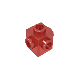 Brick Special 1 x 1 Studs on 4 Sides #4733 Brick Special 1 x 1 Studs on 4 Sides #4733 - 110-Trans Red Lego Block Sets Alternative