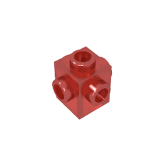 Brick Special 1 x 1 Studs on 4 Sides #4733 Brick Special 1 x 1 Studs on 4 Sides #4733 - 110-Trans Red Lego Block Sets Alternative