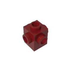 Brick Special 1 x 1 Studs on 4 Sides #4733 Brick Special 1 x 1 Studs on 4 Sides #4733 - 14-Dark Red Lego Block Sets Alternative