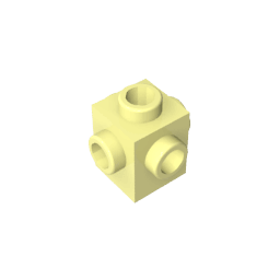 Brick Special 1 x 1 Studs on 4 Sides #4733 Brick Special 1 x 1 Studs on 4 Sides #4733 - 33-Bright Light Yellow Lego Block Sets Alternative