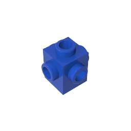 Brick Special 1 x 1 Studs on 4 Sides #4733 Brick Special 1 x 1 Studs on 4 Sides #4733 - 50-Blue Lego Block Sets Alternative