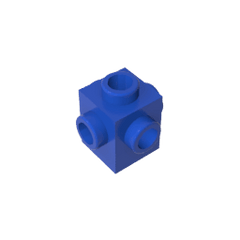 Brick Special 1 x 1 Studs on 4 Sides #4733 Brick Special 1 x 1 Studs on 4 Sides #4733 - 50-Blue Lego Block Sets Alternative