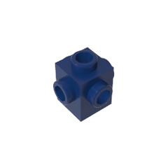 Brick Special 1 x 1 Studs on 4 Sides #4733 Brick Special 1 x 1 Studs on 4 Sides #4733 - 55-Dark Blue Lego Block Sets Alternative