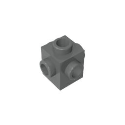 Brick Special 1 x 1 Studs on 4 Sides #4733 Brick Special 1 x 1 Studs on 4 Sides #4733 - 72-Dark Bluish Gray Lego Block Sets Alternative