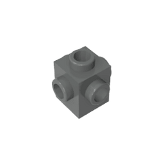 Brick Special 1 x 1 Studs on 4 Sides #4733 Brick Special 1 x 1 Studs on 4 Sides #4733 - 72-Dark Bluish Gray Lego Block Sets Alternative