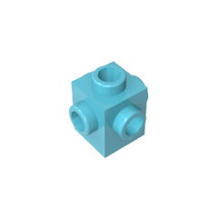 Brick Special 1 x 1 Studs on 4 Sides #4733 Brick Special 1 x 1 Studs on 4 Sides #4733 - 46-Medium Azure Lego Block Sets Alternative