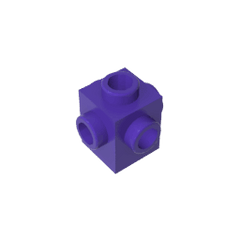 Brick Special 1 x 1 Studs on 4 Sides #4733 Brick Special 1 x 1 Studs on 4 Sides #4733 - 60-Dark Purple Lego Block Sets Alternative
