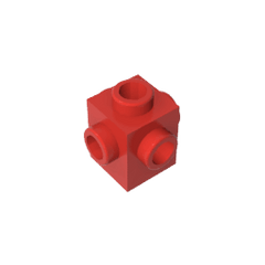 Brick Special 1 x 1 Studs on 4 Sides #4733 Brick Special 1 x 1 Studs on 4 Sides #4733 - 10-Red Lego Block Sets Alternative
