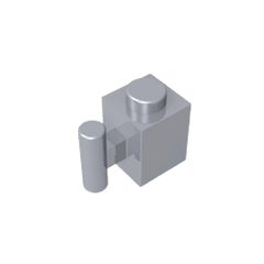 Brick Special 1 x 1 with Handle #2921 Brick Special 1 x 1 with Handle #2921 - 73-Flat Silver Lego Block Sets Alternative