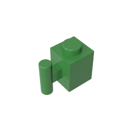 Brick Special 1 x 1 with Handle #2921 Brick Special 1 x 1 with Handle #2921 - 40-Green Lego Block Sets Alternative