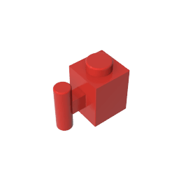 Brick Special 1 x 1 with Handle #2921 Brick Special 1 x 1 with Handle #2921 - 10-Red Lego Block Sets Alternative