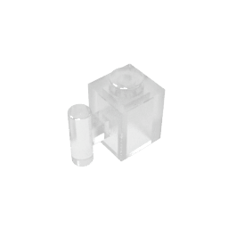 Brick Special 1 x 1 with Handle #2921 Brick Special 1 x 1 with Handle #2921 - 180-Trans Clear Lego Block Sets Alternative