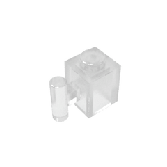 Brick Special 1 x 1 with Handle #2921 Brick Special 1 x 1 with Handle #2921 - 180-Trans Clear Lego Block Sets Alternative