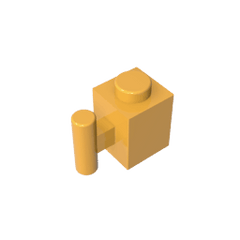 Brick Special 1 x 1 with Handle #2921 Brick Special 1 x 1 with Handle #2921 - 36-Bright Light Orange Lego Block Sets Alternative