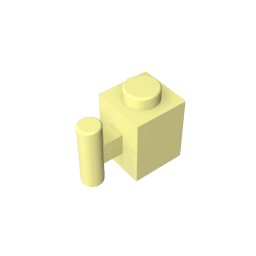 Brick Special 1 x 1 with Handle #2921 Brick Special 1 x 1 with Handle #2921 - 33-Bright Light Yellow Lego Block Sets Alternative