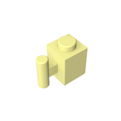 Brick Special 1 x 1 with Handle #2921 Brick Special 1 x 1 with Handle #2921 - 33-Bright Light Yellow Lego Block Sets Alternative