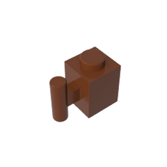 Brick Special 1 x 1 with Handle #2921 Brick Special 1 x 1 with Handle #2921 - 81-Reddish Brown Lego Block Sets Alternative