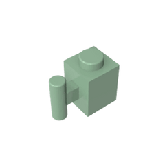 Brick Special 1 x 1 with Handle #2921 Brick Special 1 x 1 with Handle #2921 - 48-Sand Green Lego Block Sets Alternative