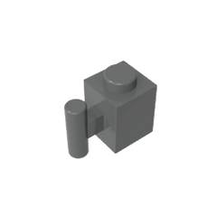 Brick Special 1 x 1 with Handle #2921 Brick Special 1 x 1 with Handle #2921 - 72-Dark Bluish Gray Lego Block Sets Alternative