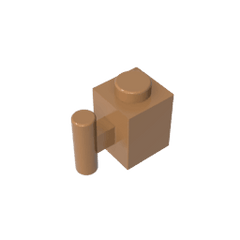 Brick Special 1 x 1 with Handle #2921 Brick Special 1 x 1 with Handle #2921 - 84-Medium Dark Flesh Lego Block Sets Alternative