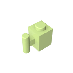 Brick Special 1 x 1 with Handle #2921 Brick Special 1 x 1 with Handle #2921 - 44-Yellowish Green Lego Block Sets Alternative