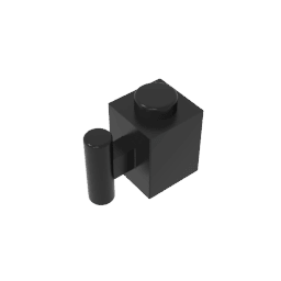 Brick Special 1 x 1 with Handle #2921 Brick Special 1 x 1 with Handle #2921 - 80-Black Lego Block Sets Alternative