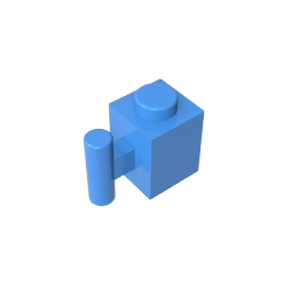 Brick Special 1 x 1 with Handle #2921 Brick Special 1 x 1 with Handle #2921 - 51-Dark Azure Lego Block Sets Alternative