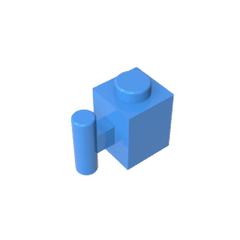 Brick Special 1 x 1 with Handle #2921 Brick Special 1 x 1 with Handle #2921 - 51-Dark Azure Lego Block Sets Alternative