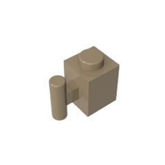 Brick Special 1 x 1 with Handle #2921 Brick Special 1 x 1 with Handle #2921 - 34-Dark Tan Lego Block Sets Alternative