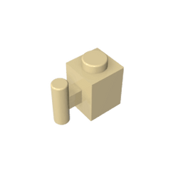 Brick Special 1 x 1 with Handle #2921 Brick Special 1 x 1 with Handle #2921 - 31-Tan Lego Block Sets Alternative