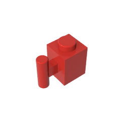Brick Special 1 x 1 with Handle #2921 Brick Special 1 x 1 with Handle #2921 - 10-Red Lego Block Sets Alternative