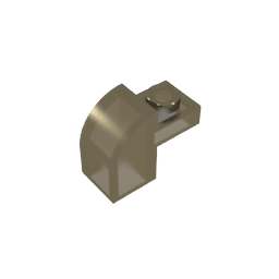 Brick Curved 1 x 2 x 1 1/3 with Curved Top #6091 Brick Curved 1 x 2 x 1 1/3 with Curved Top #6091 - 170-Trans Black Lego Block Sets Alternative
