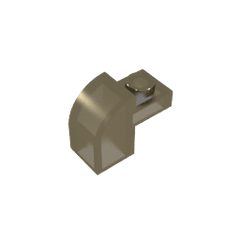 Brick Curved 1 x 2 x 1 1/3 with Curved Top #6091 Brick Curved 1 x 2 x 1 1/3 with Curved Top #6091 - 170-Trans Black Lego Block Sets Alternative