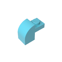 Brick Curved 1 x 2 x 1 1/3 with Curved Top #6091 Brick Curved 1 x 2 x 1 1/3 with Curved Top #6091 - 46-Medium Azure Lego Block Sets Alternative